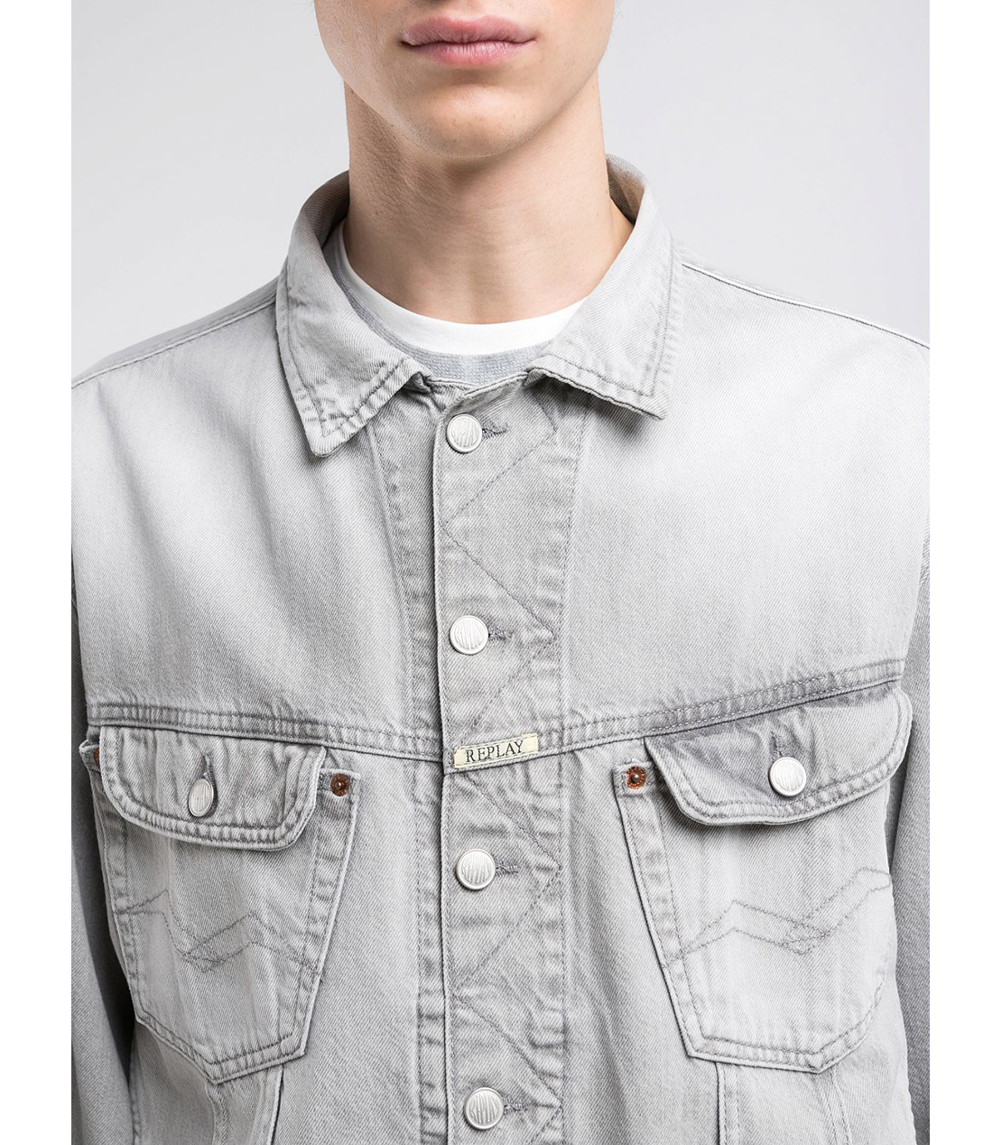 9Z1 ECO PLUS ライトデニムジャケット（セットアップモデル） 詳細画像 スーパーライトグレー 5